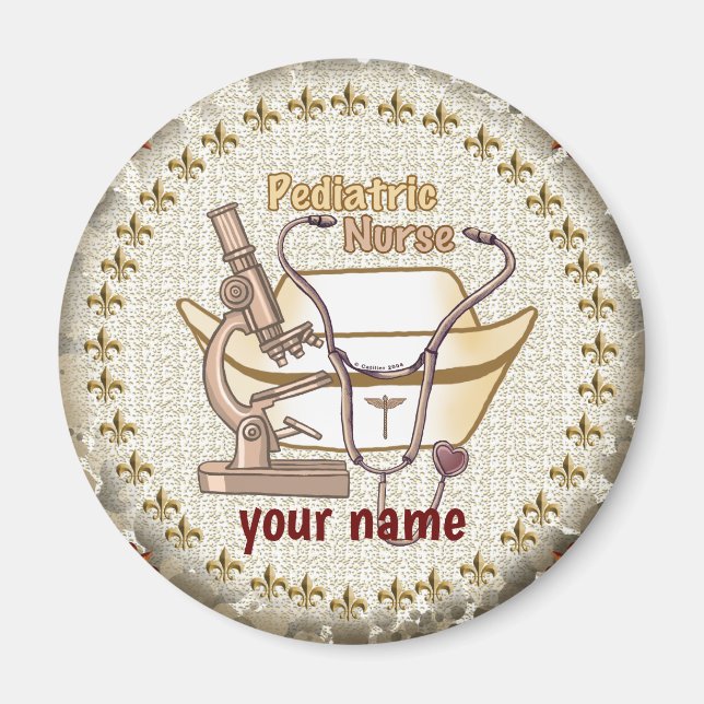 Imã ímã para Enfermeiro Pediátrico (Frente)