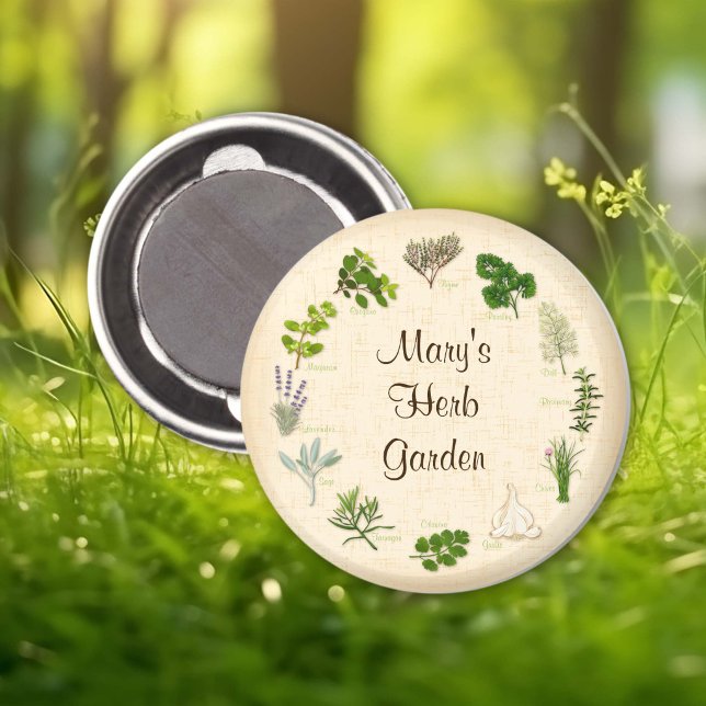 Imã Ímã para Mostrar Jardim de Ervas (Show Off Herb Garden Magnet
For special herb gardeners. Personalize with your custom text. )
