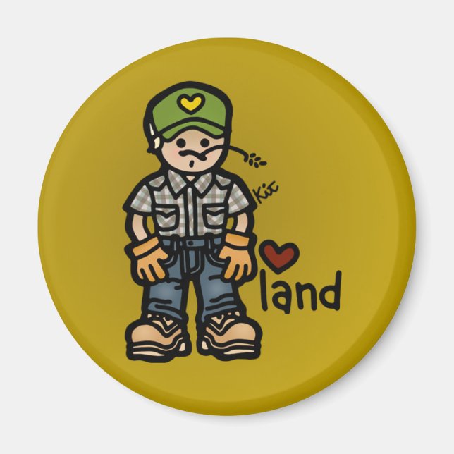 Imã ímã para o trator. (Frente)