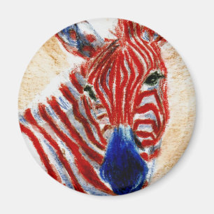Imã Ímã patriótico da zebra