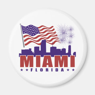 Imã Ímã patriótico de Miami Florida