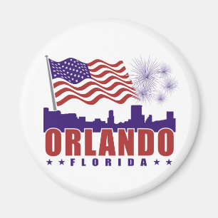 Imã Ímã patriótico de Orlando Florida