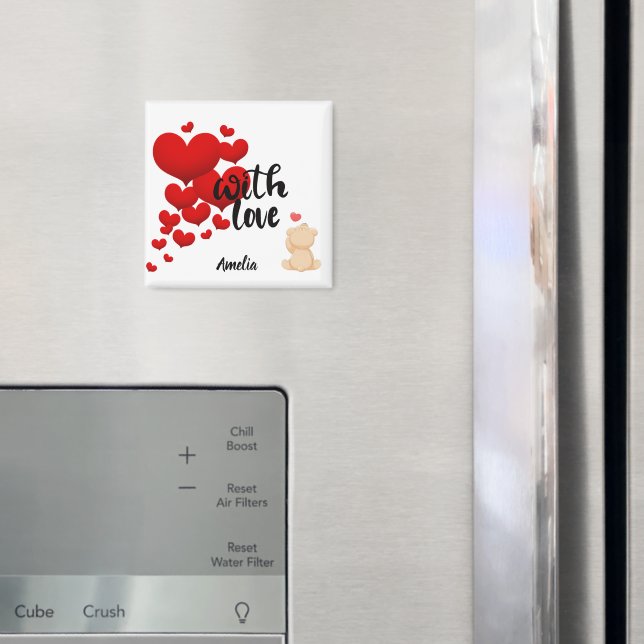 Imã Ímã Personalizado Com Amor (In Situ (Fridge))