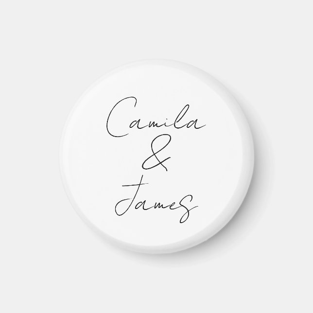 Imã Ímã Personalizado como Brinde para Convidados, Ímã (Frente)
