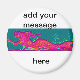 Imã ímã personalizado da sereia