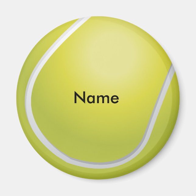 Imã Ímã Personalizado de Bola de Tênis (Frente)