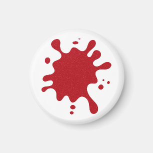 Imã Ímã Personalizado de Borrifo Vermelho Tomate (Base