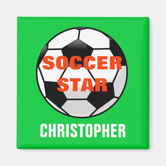 Imã Ímã Personalizado de Futebol (Frente)