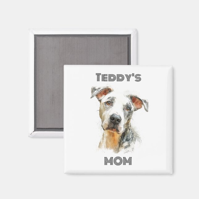 Imã Ímã Personalizado de Mãe de Cachorro | Presente Pe (Front/Back)