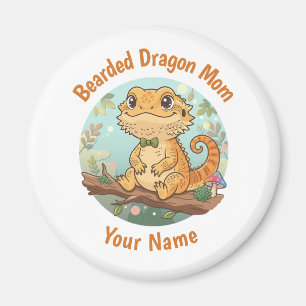 Imã Ímã Personalizado de Mãe de Dragão Barbudo