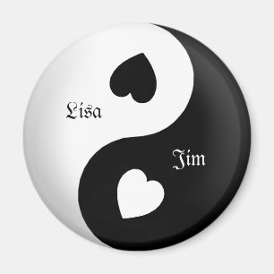 Imã Ímã personalizado do amor de Yin Yang