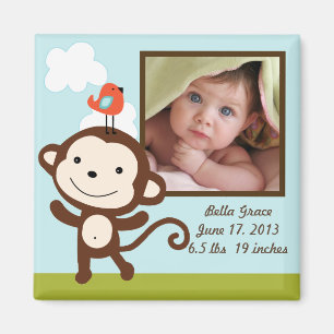 Imã Ímã personalizado do quadro da foto do macaco do