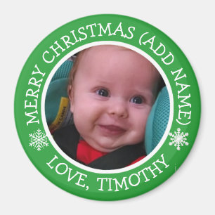 Imã Ímã personalizado dos flocos de neve do Natal da