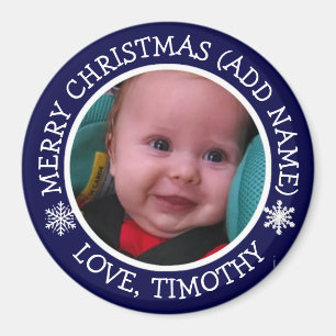 Imã Ímã personalizado dos flocos de neve do Natal da