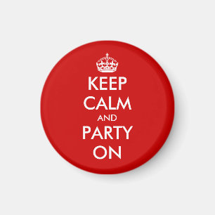 Imã Ímã personalizado Keep calm Redondo Personalizáv