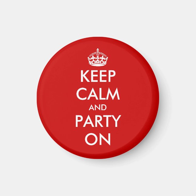 Imã Ímã personalizado Keep calm | Redondo Personalizáv (Frente)