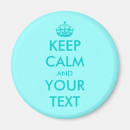 Imã Ímã personalizado Keep calm | Turquesa Personalizá