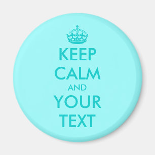 Imã Ímã personalizado Keep calm Turquesa Personalizá
