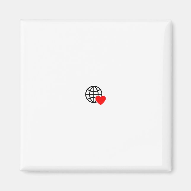 Imã Ímã Personalizado para Amantes de Viagens (Frente)