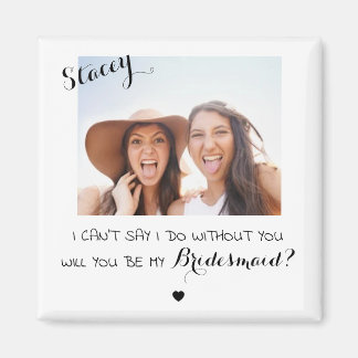 Imã Ímã Personalizado para Damas de Honra