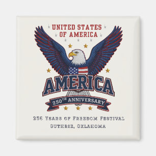 Imã Ímã personalizado para negócios americanos de 250