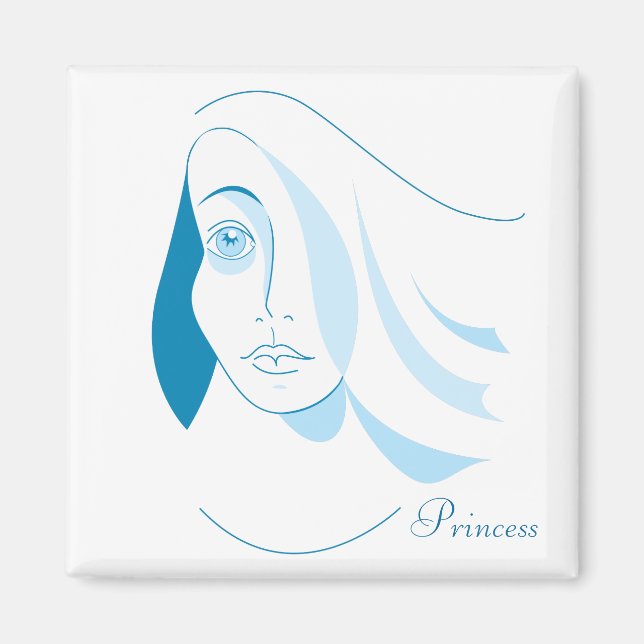Imã Ímã Personalizado Princesa (Frente)