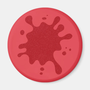 Imã Ímã Personalizado Splat Vermelho Tomate