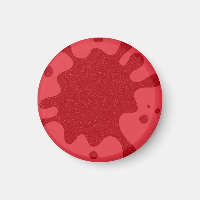 Imã Ímã Personalizado Tomate Vermelho Manchado (Frente)