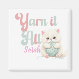 Imã Ímã Personalizado Yarn it All