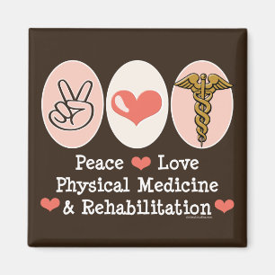 Imã Ímã Physiatry do amor PM&R da paz - personalizad