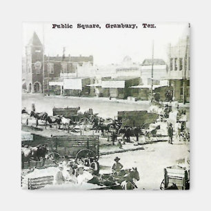 Imã Ímã Praça Pública Vintage Granbury, Texas