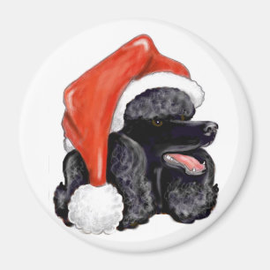 Imã Ímã preto da caniche do Natal