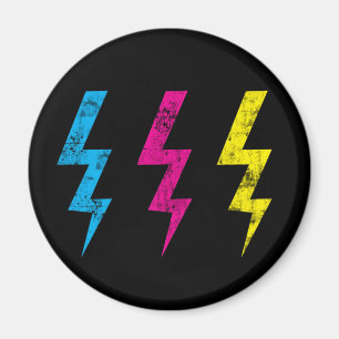 Imã Ímã preto do relâmpago do Grunge