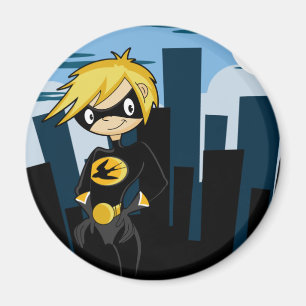 Imã Ímã preto do super-herói do terno
