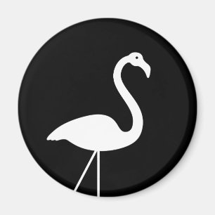 Imã Ímã preto e branco do flamingo
