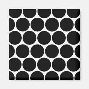 Imã Ímã preto e branco do teste padrão de bolinhas