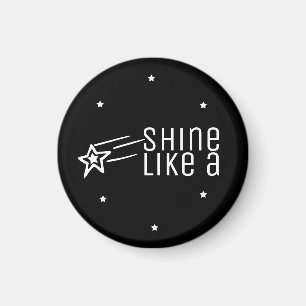 Imã Ímã preto inspirado da tipografia