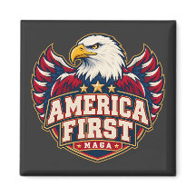 Ímã Quadrado America First Varsity Eagle