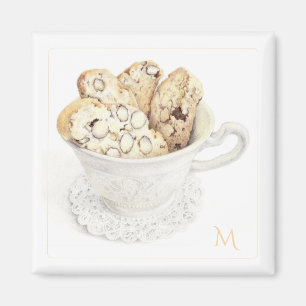 Imã Ímã Quadrado BISCOTTI + Inicial