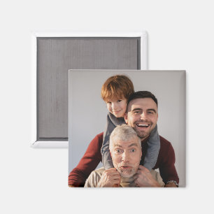 Imã Ímã Quadrado de 2 Polegadas com Foto Personalizada