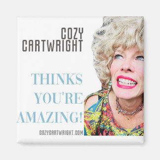 Imã Ímã Quadrado de 2 Polegadas Cozy Cartwright