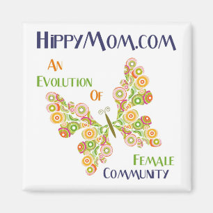 Imã Ímã quadrado de HippyMom