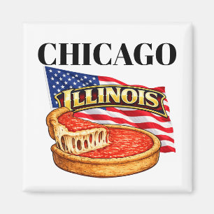 Imã Ímã Quadrado de Illinois 