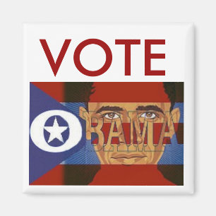 Imã Ímã quadrado de Obama do voto