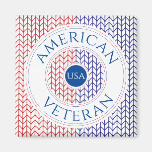IMÃ ÍMÃ QUADRADO DE VETERANO AMERICANO