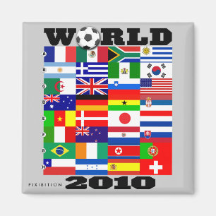 Imã Ímã quadrado do cinza do campeonato do mundo 201