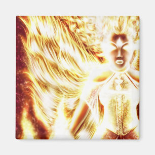 Imã Ímã quadrado elementar do fogo por Nellis Eketor