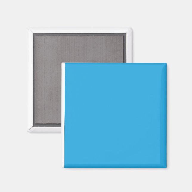 Imã Ímã Quadrado Gradiente Azul Minimalista Moderno (Front/Back)