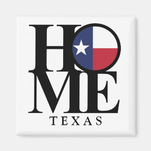 Imã Ímã quadrado HOME de Texas 2x2