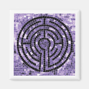 Imã Ímã Quadrado LABYRINTH VI - Branco